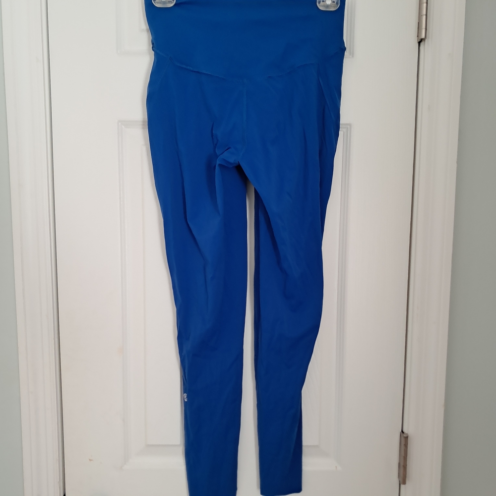 Lululemon 25 Inch Size 7 Sleek Blue High-Rise Leggings - Picture 2 of 4
